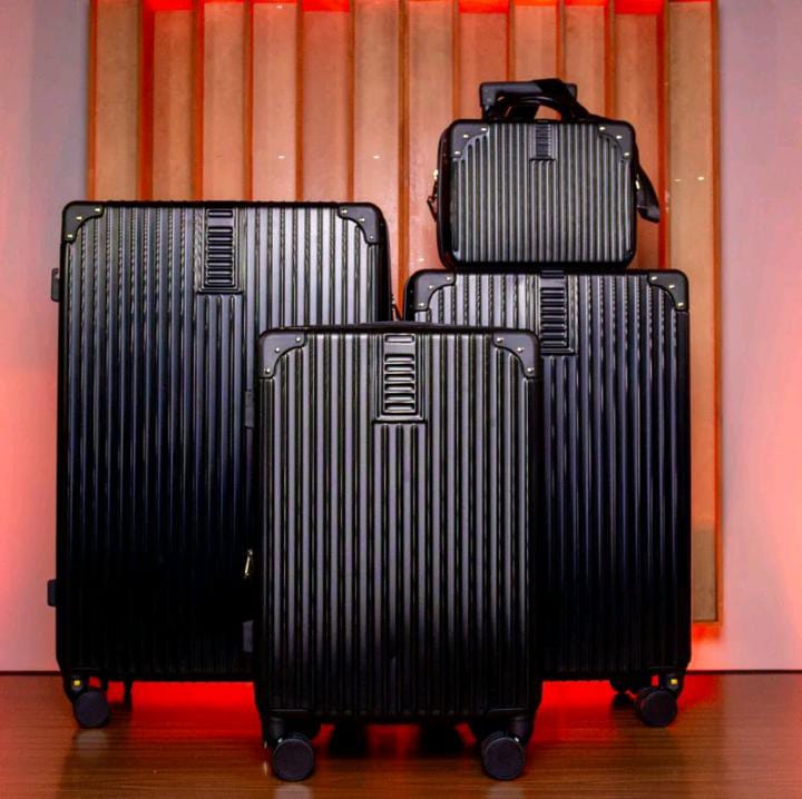 Kit 3 Malas de viagem P-M-G América + Frasqueira: (P) Mala 10Kg, (M) Mala 18Kg, (G) Mala 23Kg, Rodinhas 360°