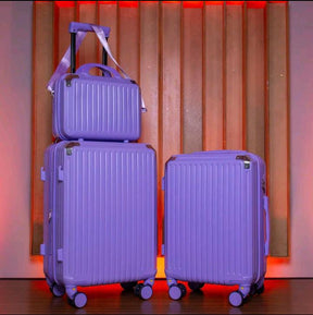 Kit de viagem Imperial: 2 Malas + Frasqueira Premium | Cadeado Numérico 3 Digitos | Padrão Anac | 360° ABS