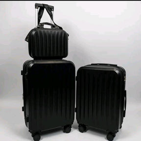 Kit Voyage: 2 Malas + Frasqueira Premium | Cadeado 3 Digitos | Padrão Anac | Rodas 360° | ABS Porta USB E USB-C