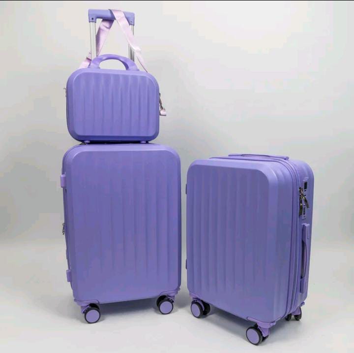 Kit Voyage: 2 Malas + Frasqueira Premium | Cadeado 3 Digitos | Padrão Anac | Rodas 360° | ABS Porta USB E USB-C