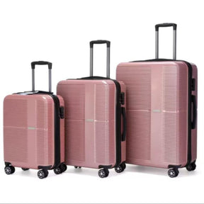 Conjunto com 3 Malas de viagem P-M-G Premium | Rodinhas 360° | Cadeado Numérico | (P) 10Kg , (M) 23Kg, (G) 32Kg
