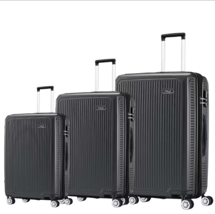 Conjunto com 3 Malas de viagem P-M-G Premium | Rodinhas 360° | Cadeado Numérico | (P) 10Kg , (M) 23Kg, (G) 32Kg